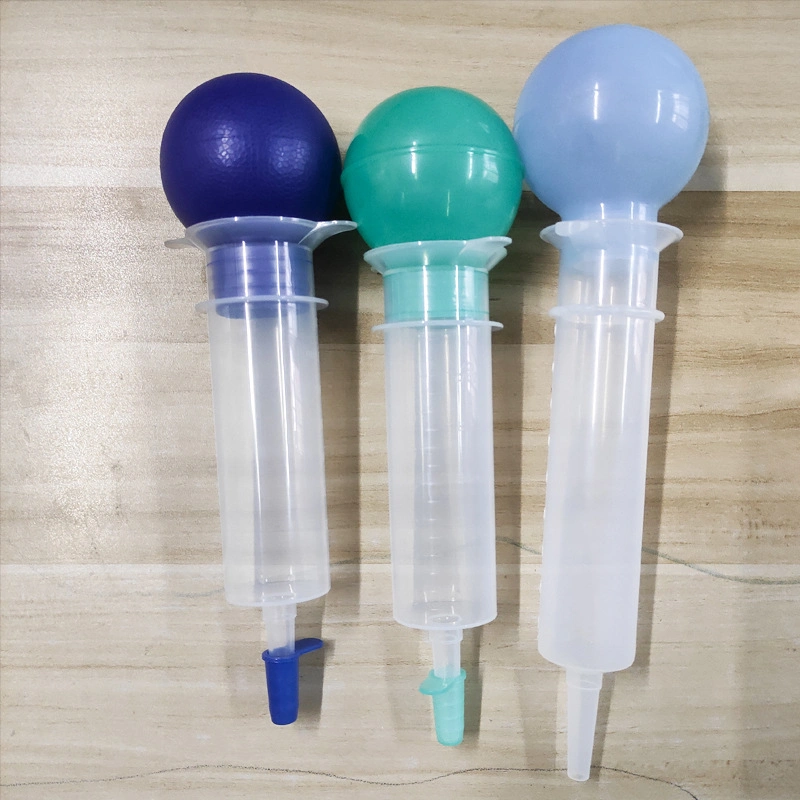 Disposable Medical Bulb Irrigation Syringe Feeding Syringe 100ml 60ml