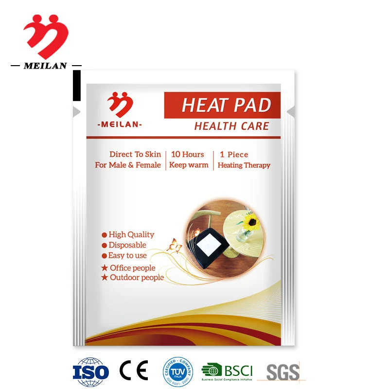 Custom White Instant Hot Heat Factory Hot Patch almohadilla de calentamiento