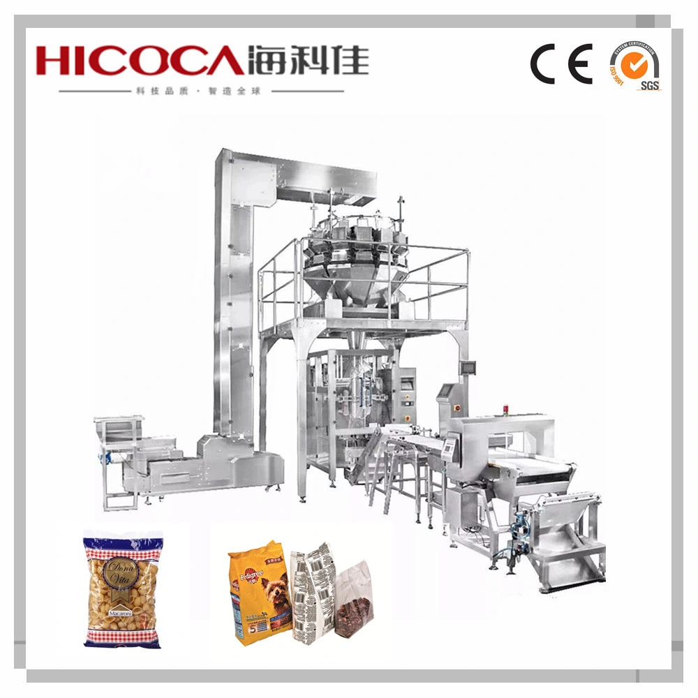 Automatic Multihead Weigher Dry Short Pasta Weigh Fill Seal Packing Machine