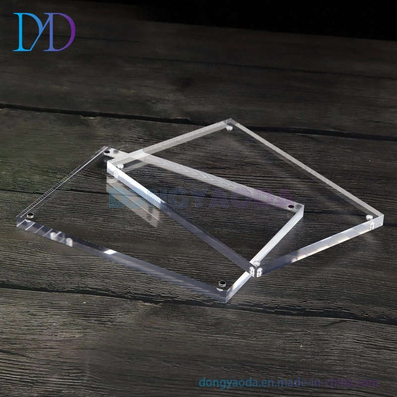 Transparenter Acryl A4 Magnetischer Rahmen, kundenspezifischer Plexiglas Kristallrahmen