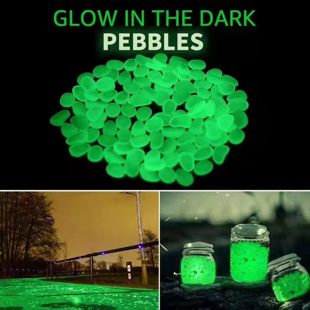 Glow in the Dark Pebbles Glowing Rocks for Aquarium