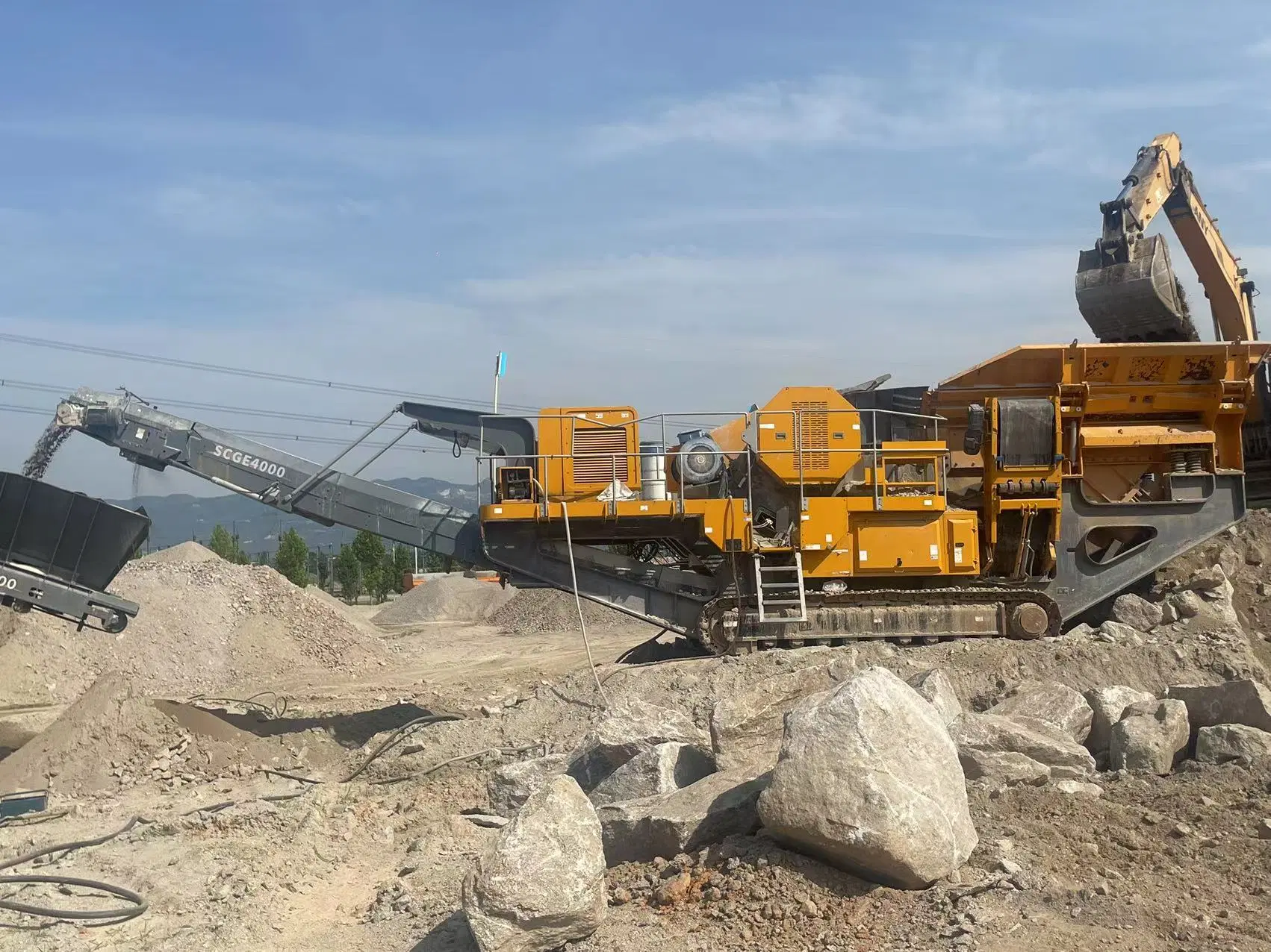 100-200 Tph Capacity Hardcore Stones Crusher Lithium Ore Machine Granite Crusher Plant Stone Crushing Line Price