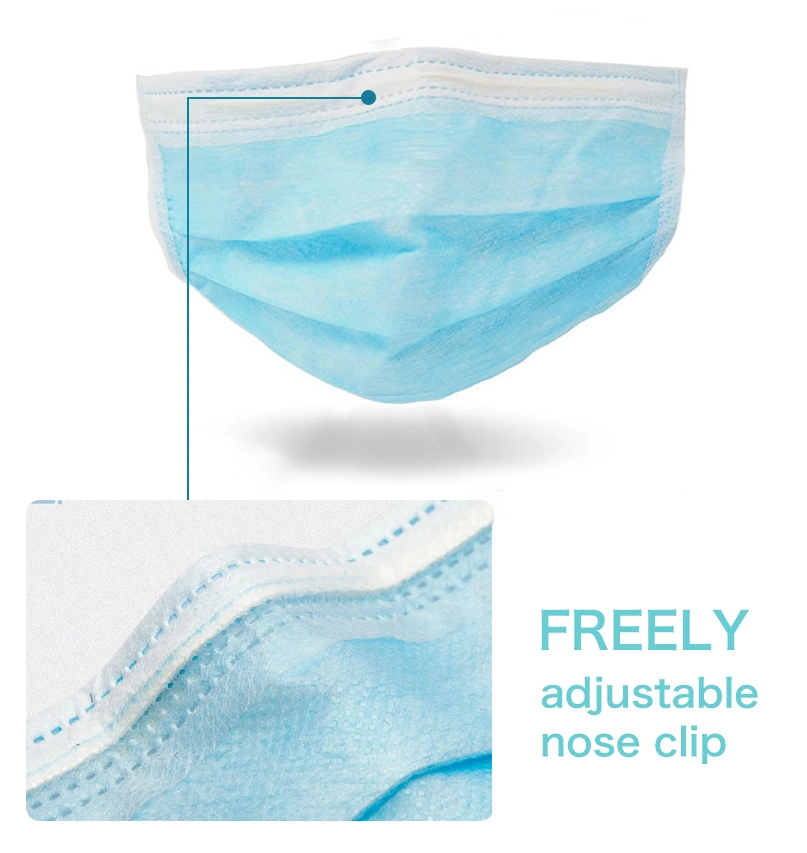 Face Shield Disposable 3ply Nonwoven Skin Friendly Face Mask