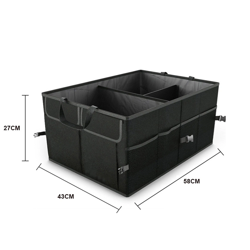 Caja de almacenamiento con el plástico de cuero y el tamaño de la tapa plegable K Knodel -Car-Trunk Organizer Deluxe el organizador del maletero del coche PU