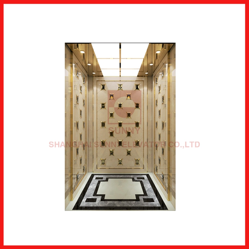 Performance Ratio safety Passenger Etching Elevator Vvvf Used Passenger Elevator