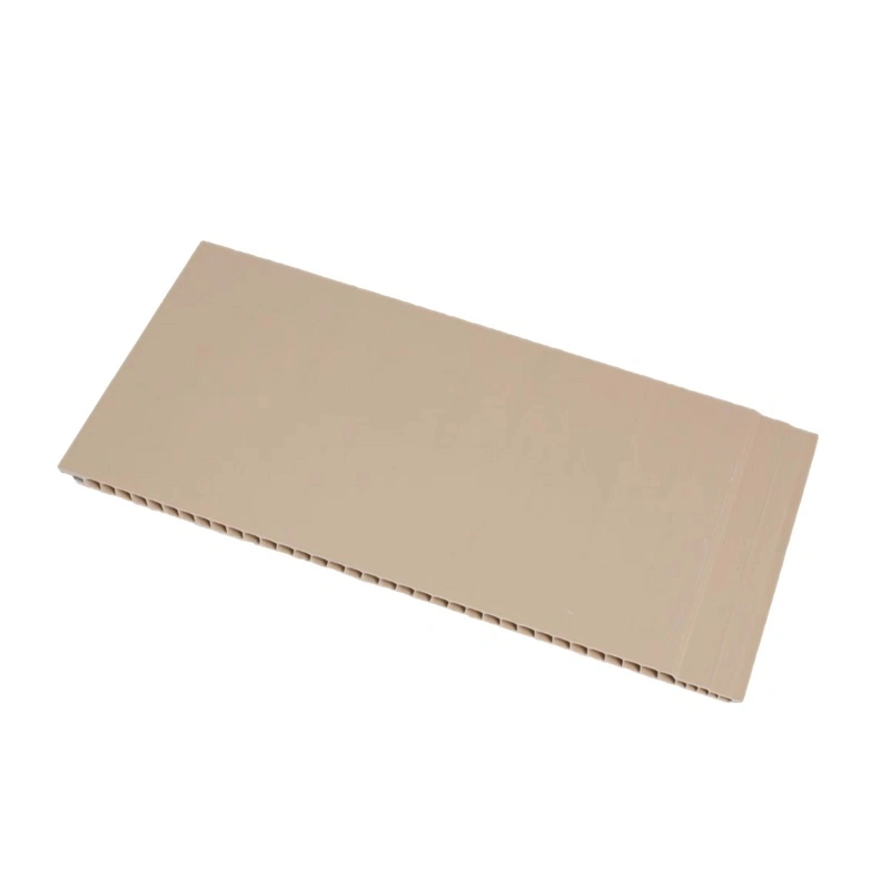 Flat Decorative Material Waterproof Fire Resistant Wood Plastic PVC Wall Board