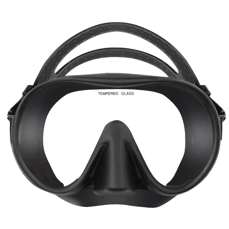 Factory Low Volume Tempered Glass Lens Wide View Snorkel Diving Mask