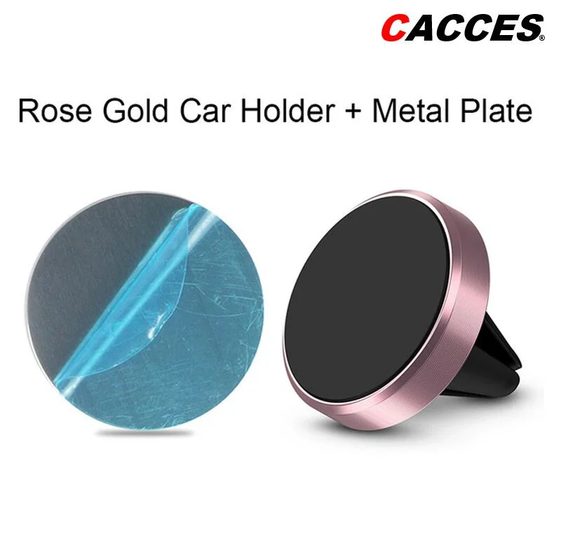 Cacces Magnetic Car Phone Holder Super Magnet Car Phone Mount Black Red Rose Silver Gold Air Vent Car Mount Universal Best Seller Cheap High quality/High cost performance E002pm