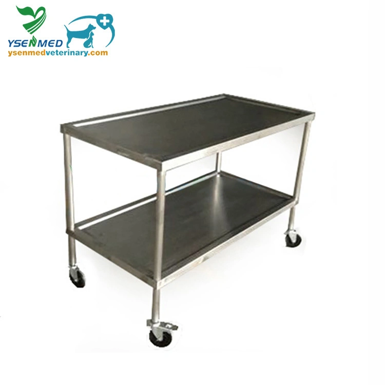 Equipo médico Hospital Animal instrumento quirúrgico veterinario Trolley Ysvet5105