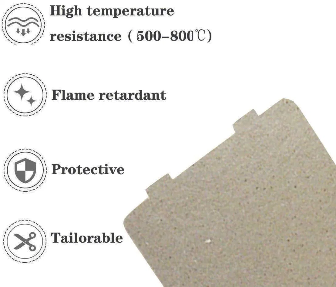 Résistant aux hautes températures isolation ignifuge Mica appareils micro-ondes isolement Mica