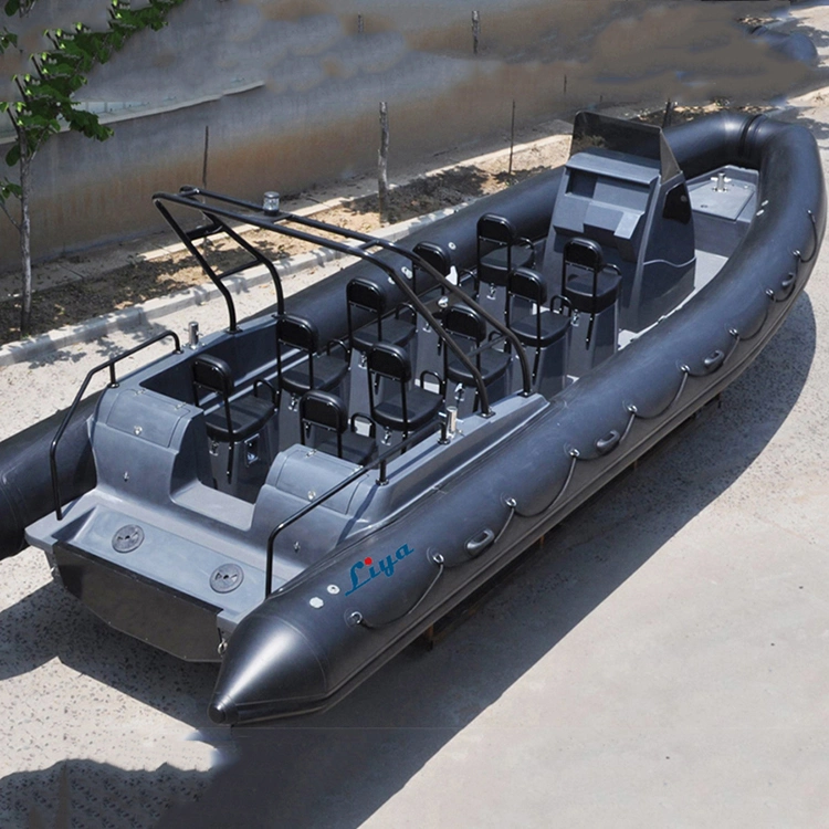 Liya 8.3m Speed Rib Boats Rigid Hull Inflatable Passenger Boat Cabin Fishing Boats for Sale