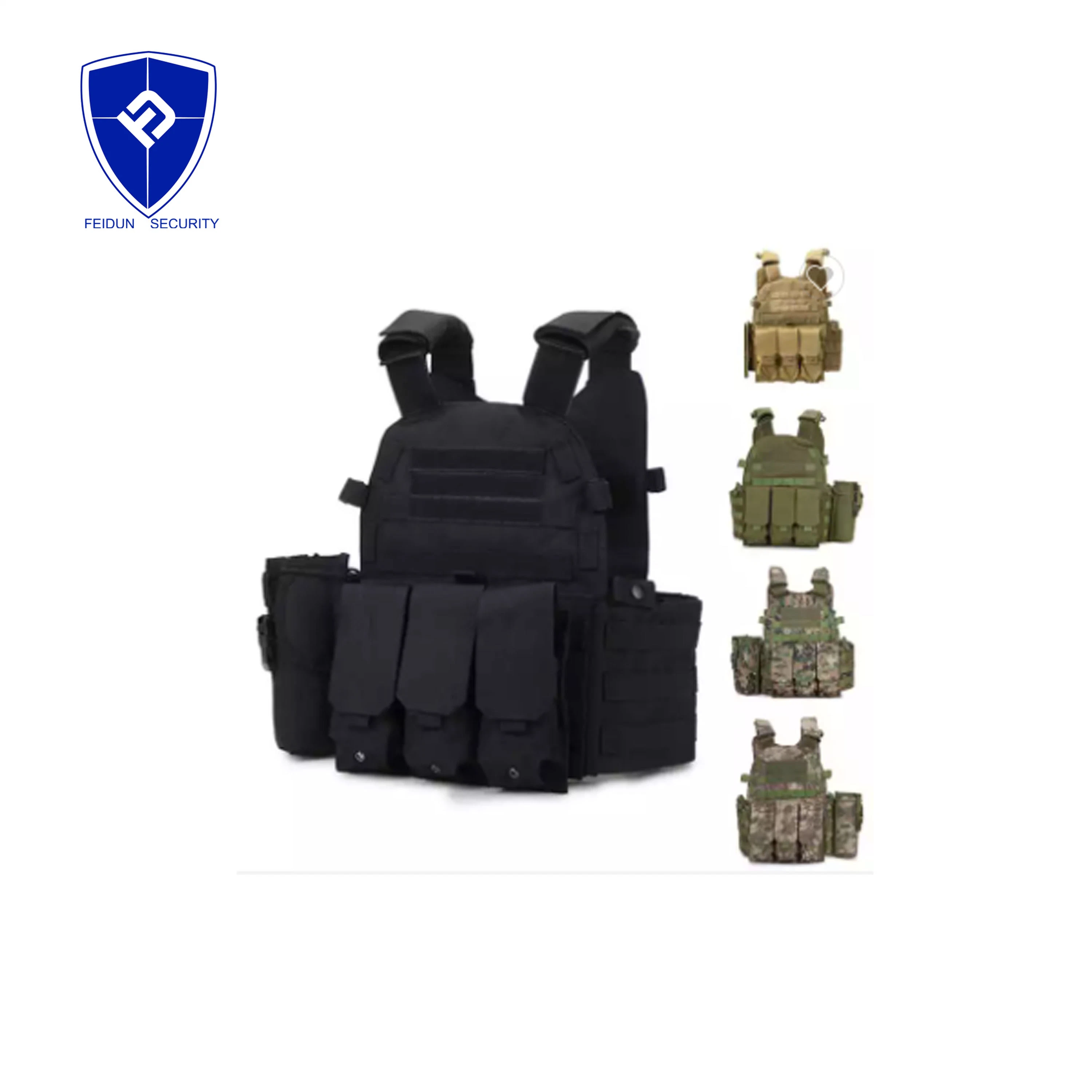 Good Quality 900d Polyester Gilet Tactique Accessory Pouches Vest Plate Carrier Tactical Vest