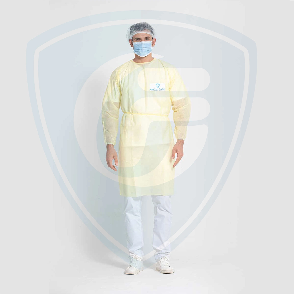 Disposable Surgical/Surgeon/Medical Gown, Protective/Isolation Gown, Safety Clothing, SMS/Nonwoven/PP Uniform, Elastic Cuff