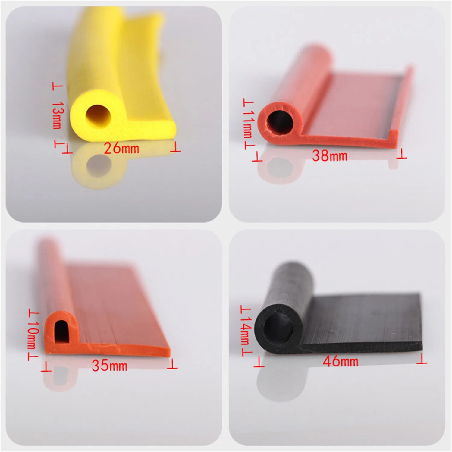 Universal Silicone Rubber Extrusion Car Seal Strip