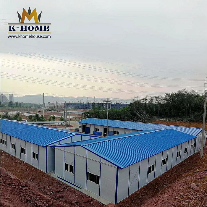 Flat Pack Prefabricated Cabin Metal Buildings for Temporary Living