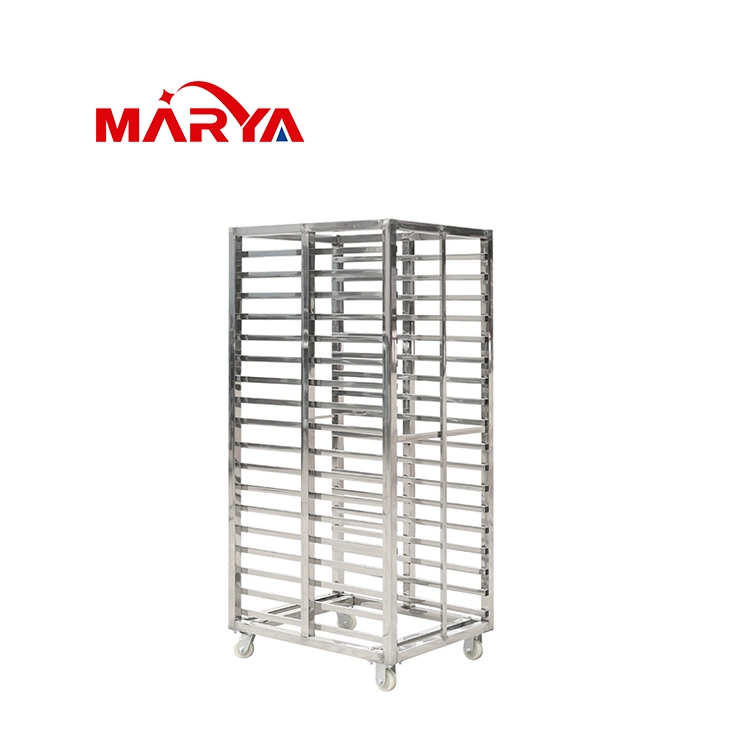 Marya Pharmaceutical Laboratory Hospital Stainless Steel Transfer Trolley with Great Factory Price