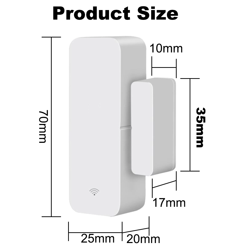 Minco Accueil Prix d'usine Antomatic WiFi sans fil du capteur de porte/fenêtre pour Smart Home Alarm Système antivol de sécurité