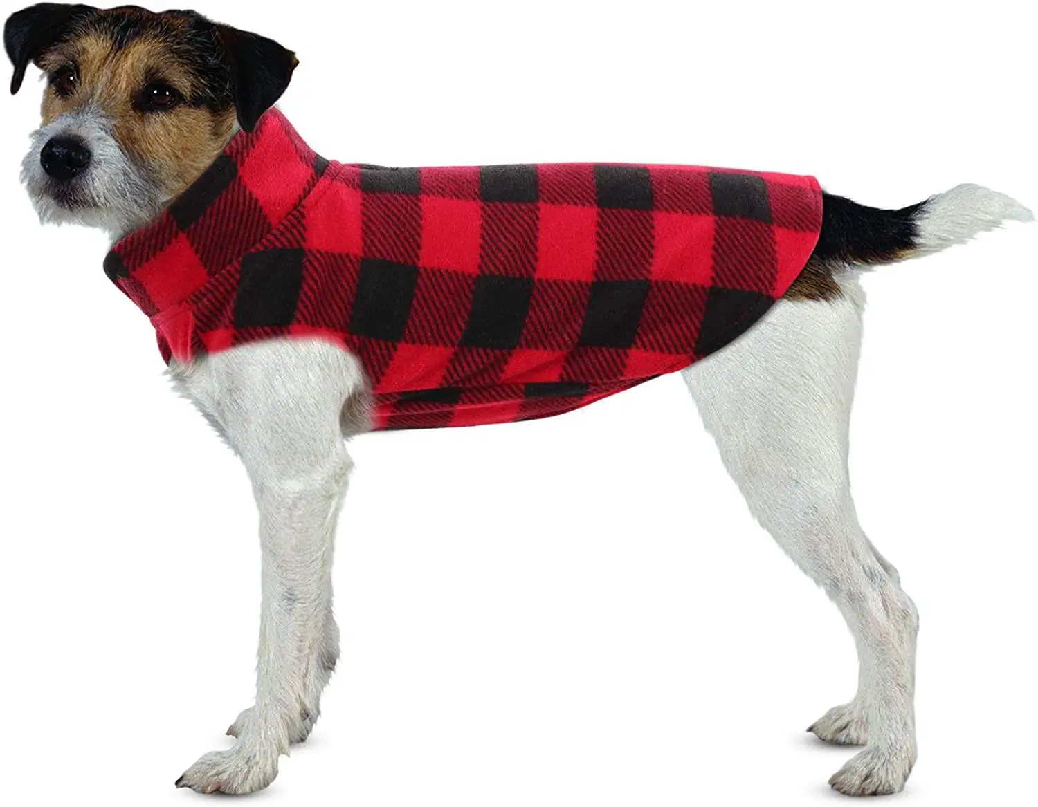 Flexibility Fashion Soft Tartan Fall Dog Plush Vest Pet Apparel