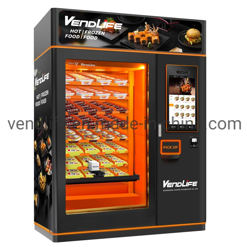 Automatic Equipment Frozen Food Vending Machines Japanese with Card Reader Payment NFC Payment Banknote