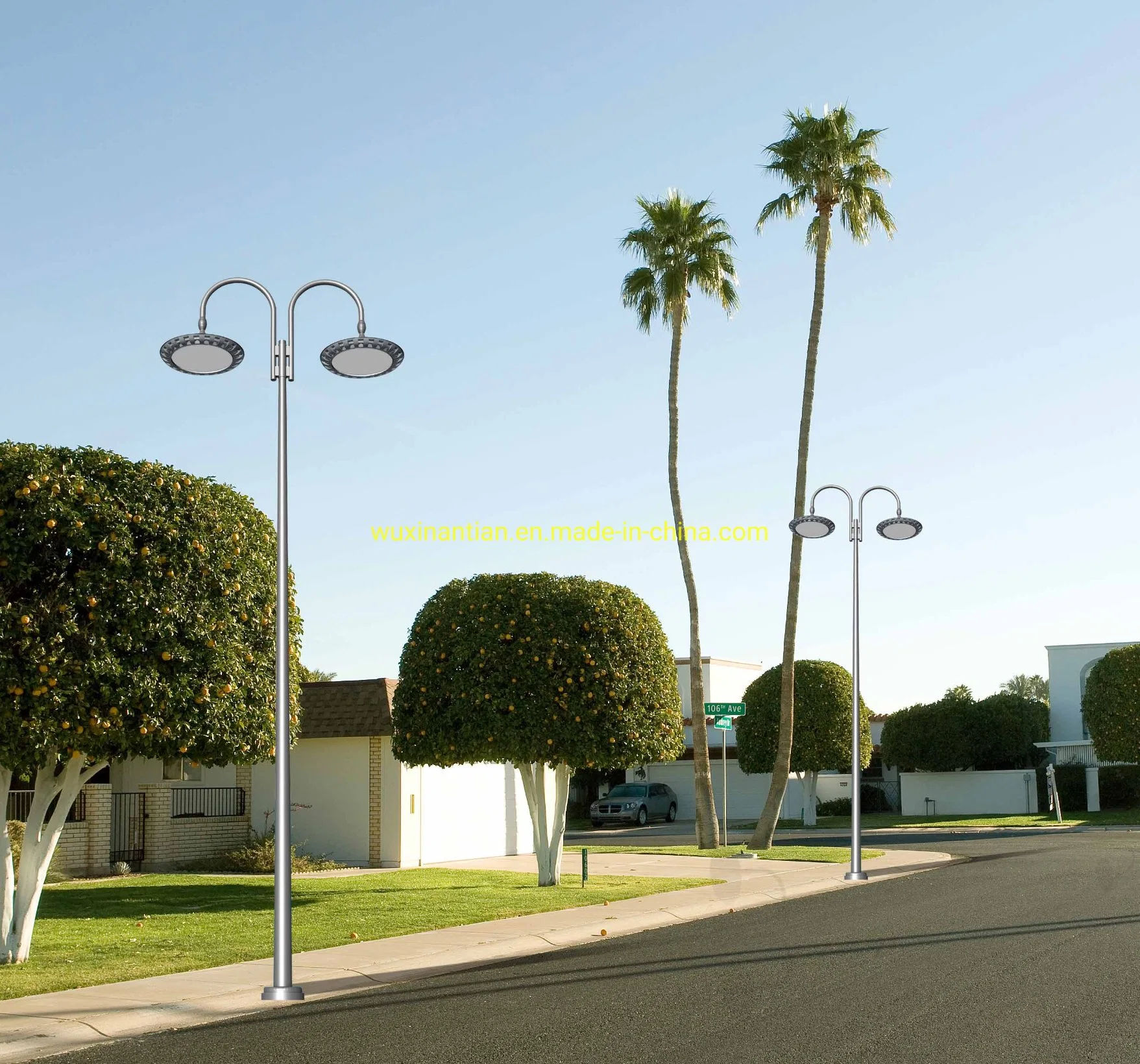 Aluminum Street Garden Decorative Road Conic Light Pole