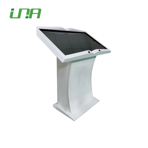 Book Deisign Floor Stands Display Broadcasting Screen Advertising Indoor Media Book Frame LCD Touch Kiosk