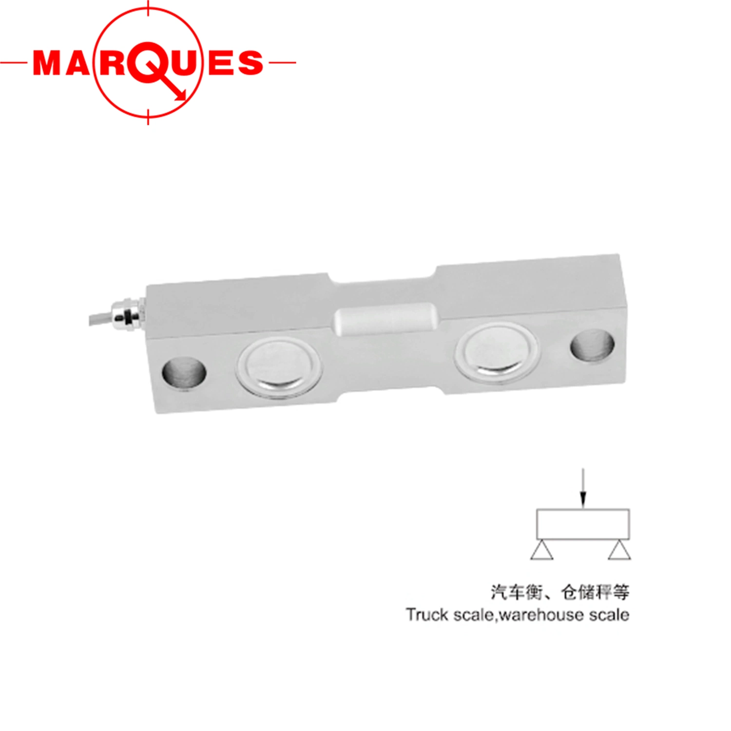 Analog Type Bridge Type Alloy Steel Double Ended Shear Beam Sensor Used in Truck Scale, Warehouse Scale OIML 2~35klb