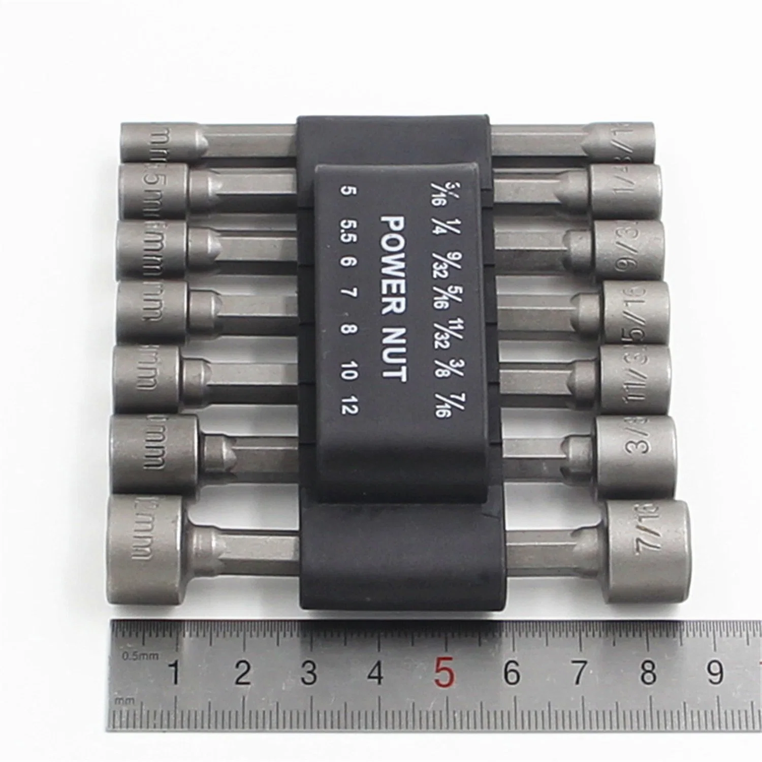 Las tuercas de alimentación de 14pcs conjunto de herramientas de perforación tornillos llave métrica de 1/4' ' conductor llaves hexagonales puntas y el controlador de la Tuerca fija