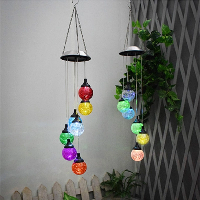 Wholesale/Supplier LED Solar Light Hanging Lights Wind Chimes Outdoor Lighting Fence Lamp