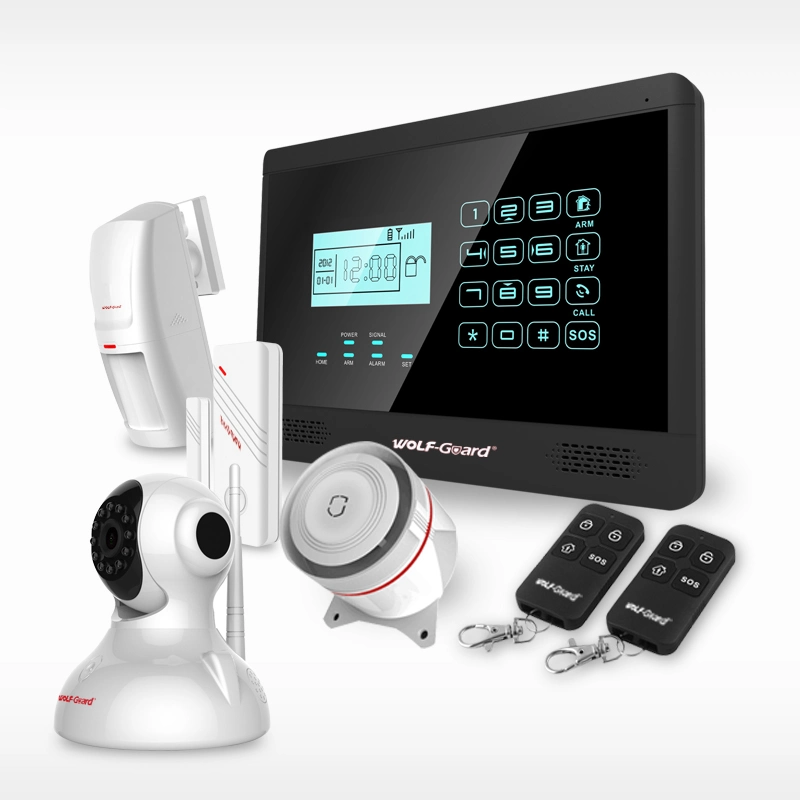 English/Spanish/Italian/French Chitongda Yl-007m2e Wireless GSM Home Security Alarm System with Touch Keypad/LCD Display