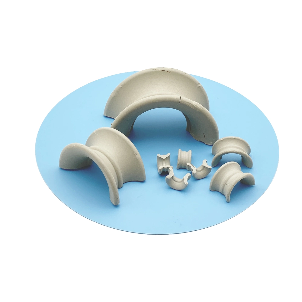 Alumina Ceramic Material Tower Packing Ceramic Saddle Ring Saddles