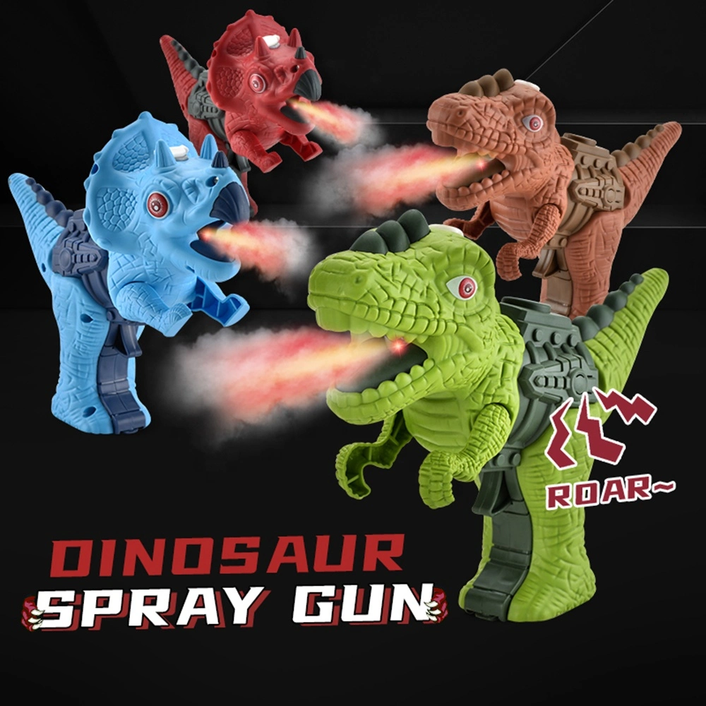 2022 New Toys Kids Plastic Electric Sound Spray Smoke Dinosaur Gun Toys