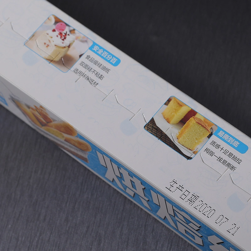 Box with Serrated of Roll Baking Paper