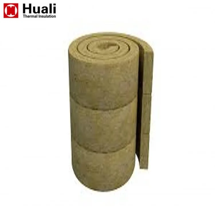 Thermal Insulation Roofing Material Rock Wool Blanket Sound Absorption Rock Wool Mat