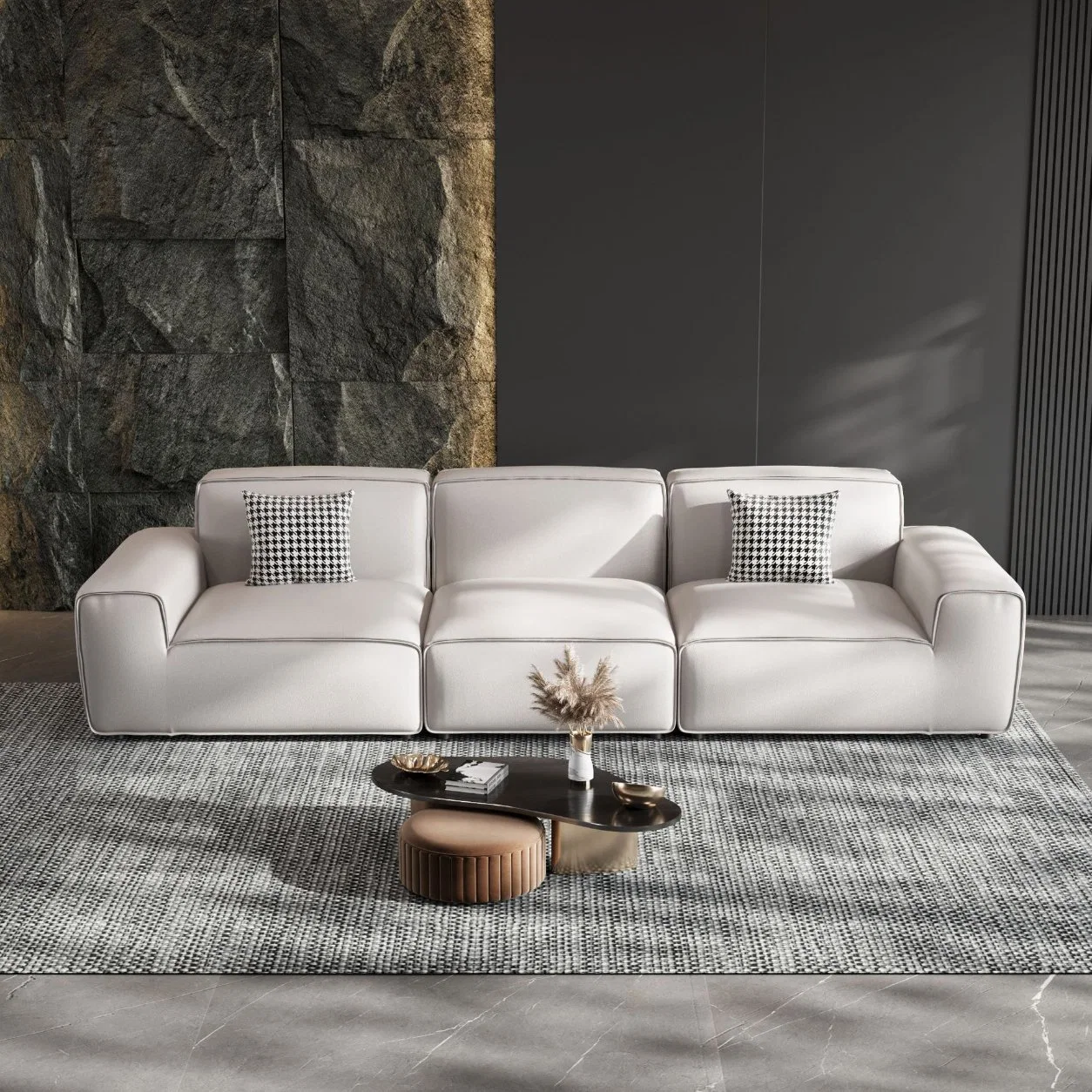 Une solution d'arrêt de multiples Design Nordique de luxe 4 étoiles hôtel Lobby sofa pour mobilier de projet