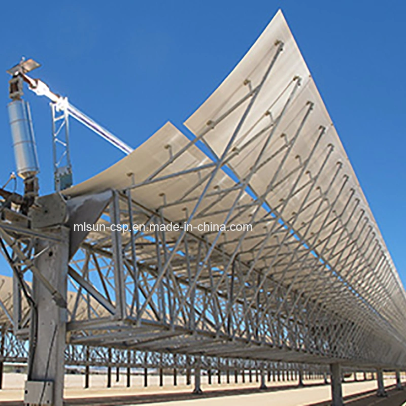 25 Years Lifespan Parabolic Trough Solar Thermal Power Plant Using Molten Salt Produce Electric Power