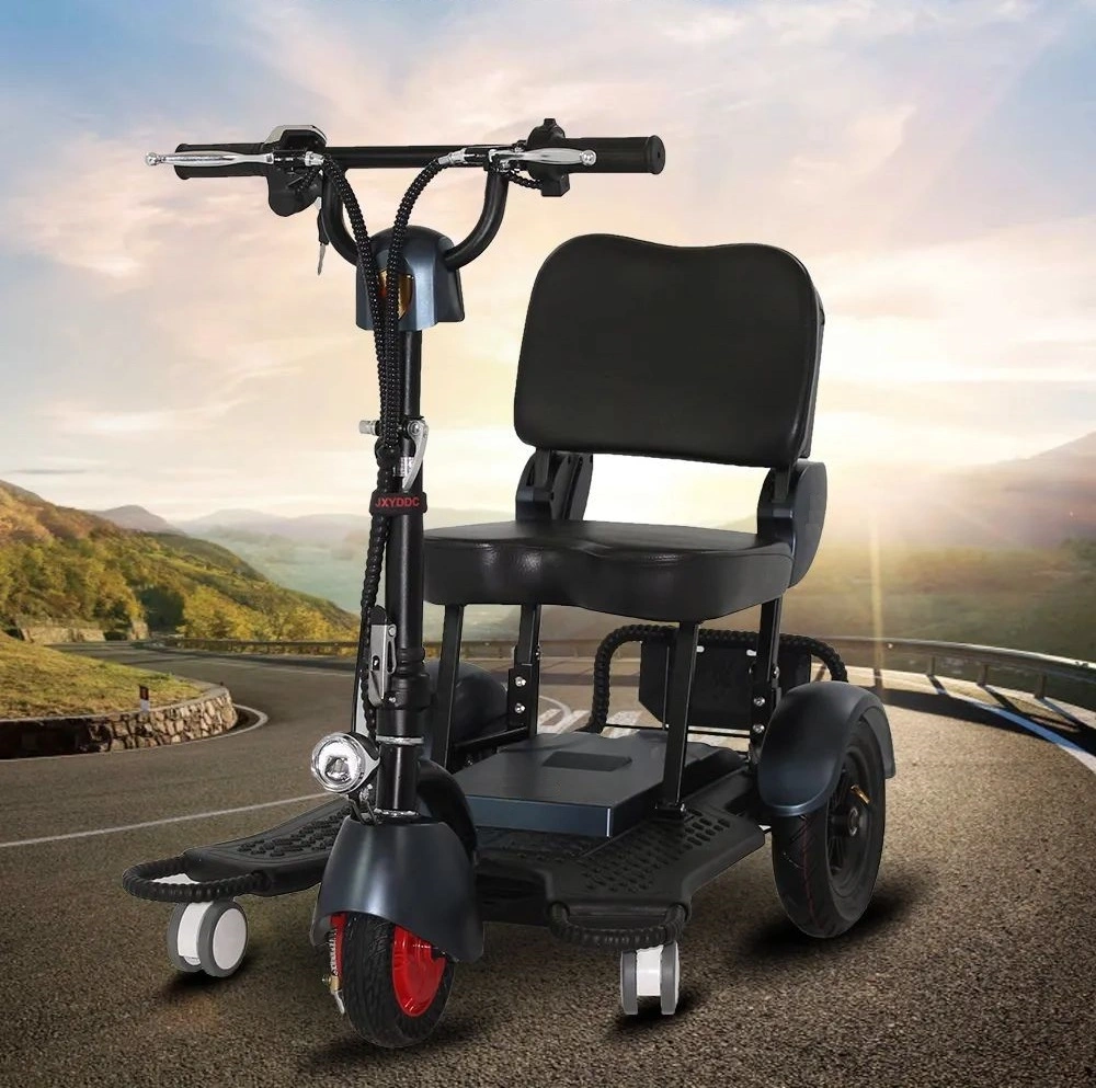 KSM-903 Mobility Scotter Electric Adult 3 Wheels 2 Seat (عجلات البالغين الكهربائية ذات 3 عجلات) مطوية الجروسكوتر الكهربائي العائمة الصغيرة 25 كم/ساعة