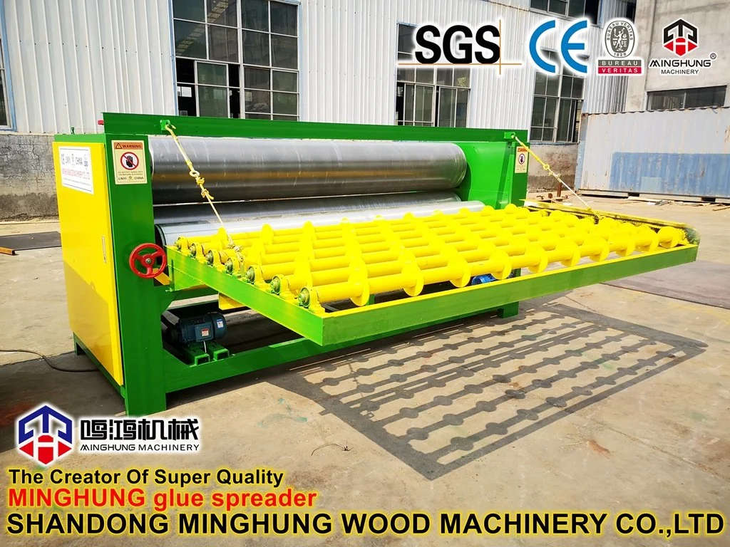 Plywood Roller Dispensing Gluing Machine for Applied Glue Plywood Veneer