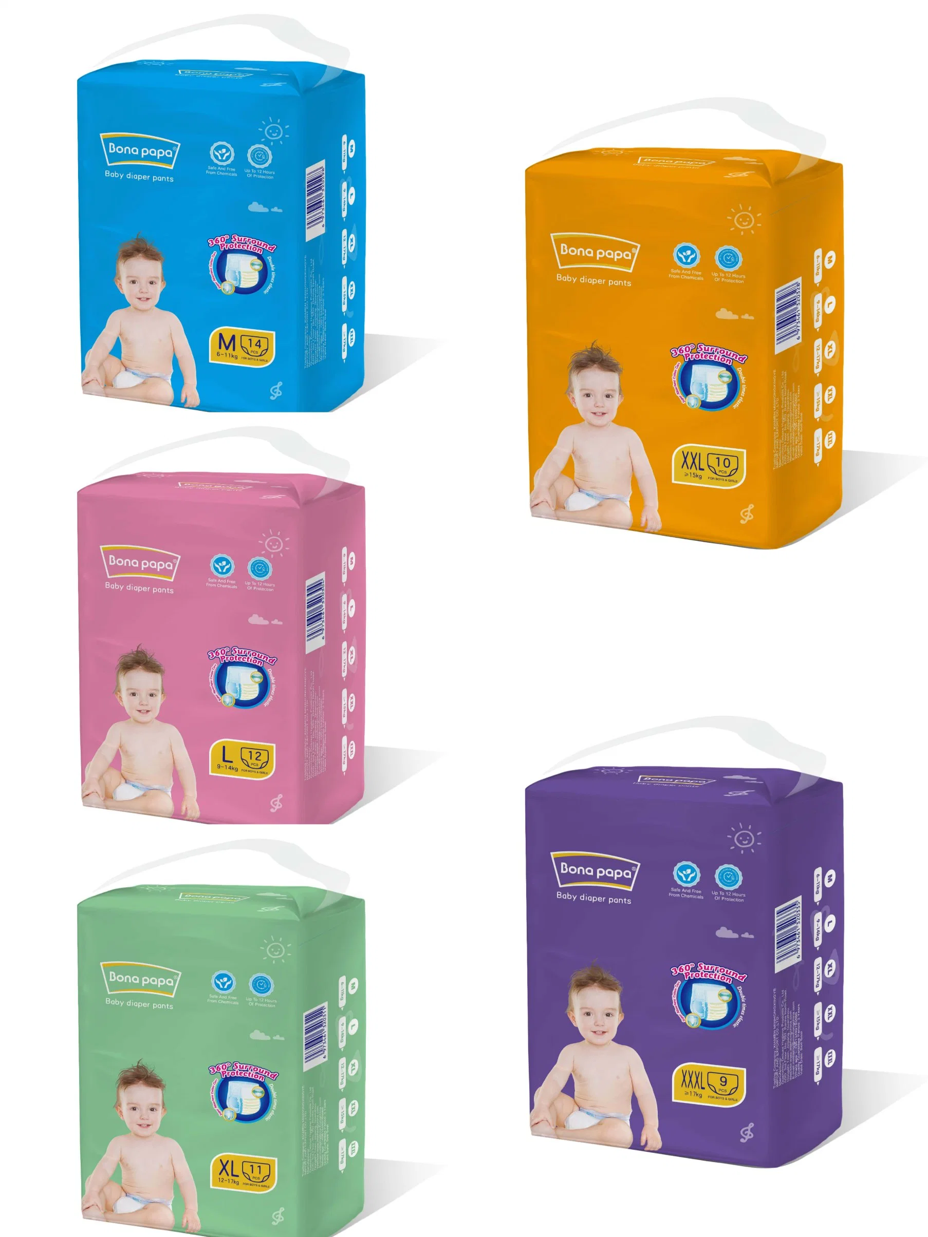 Hot Selling Wholesale/Supplier Premium Quality Ultra Soft High Absorption Cheap Price Breathable Care Baby Comfortable Diaper Nappy Items Made in China