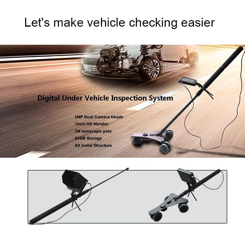 7 Inch Telescopic Pole Roof Ceiling Inspection Camera Under Vehicle Inspection Camera