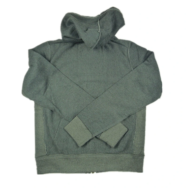 Zip-up Cardigan Hoody Sweater with Custom Screen Printing