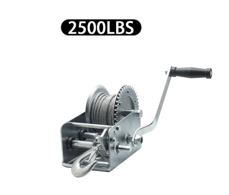 Auto Braking Hand Operating Winches 600 Lbs 3500lb Capacity