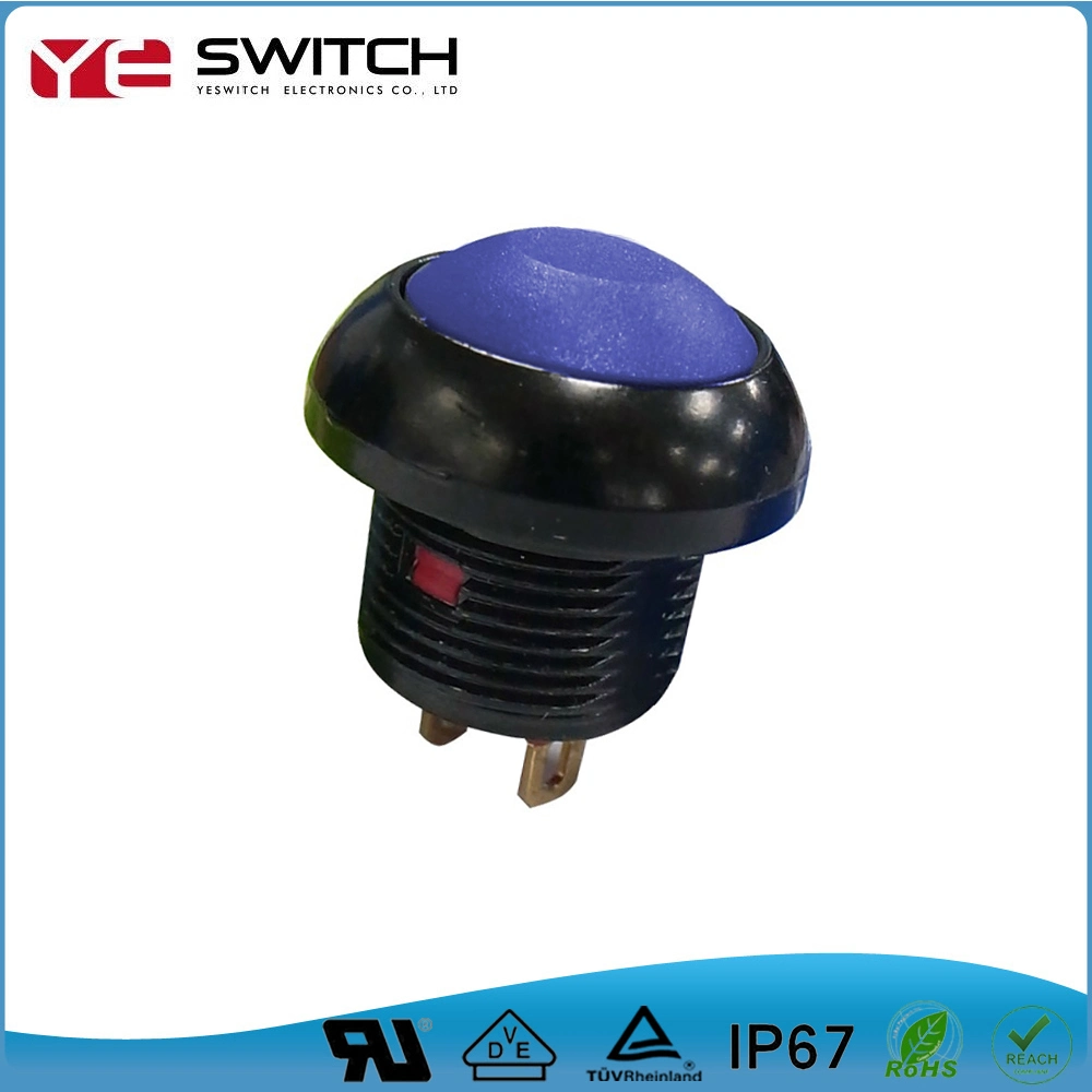 Sub-Miniature Pushbutton Switch LED IP67 with Wire 12mm Push Button Switch