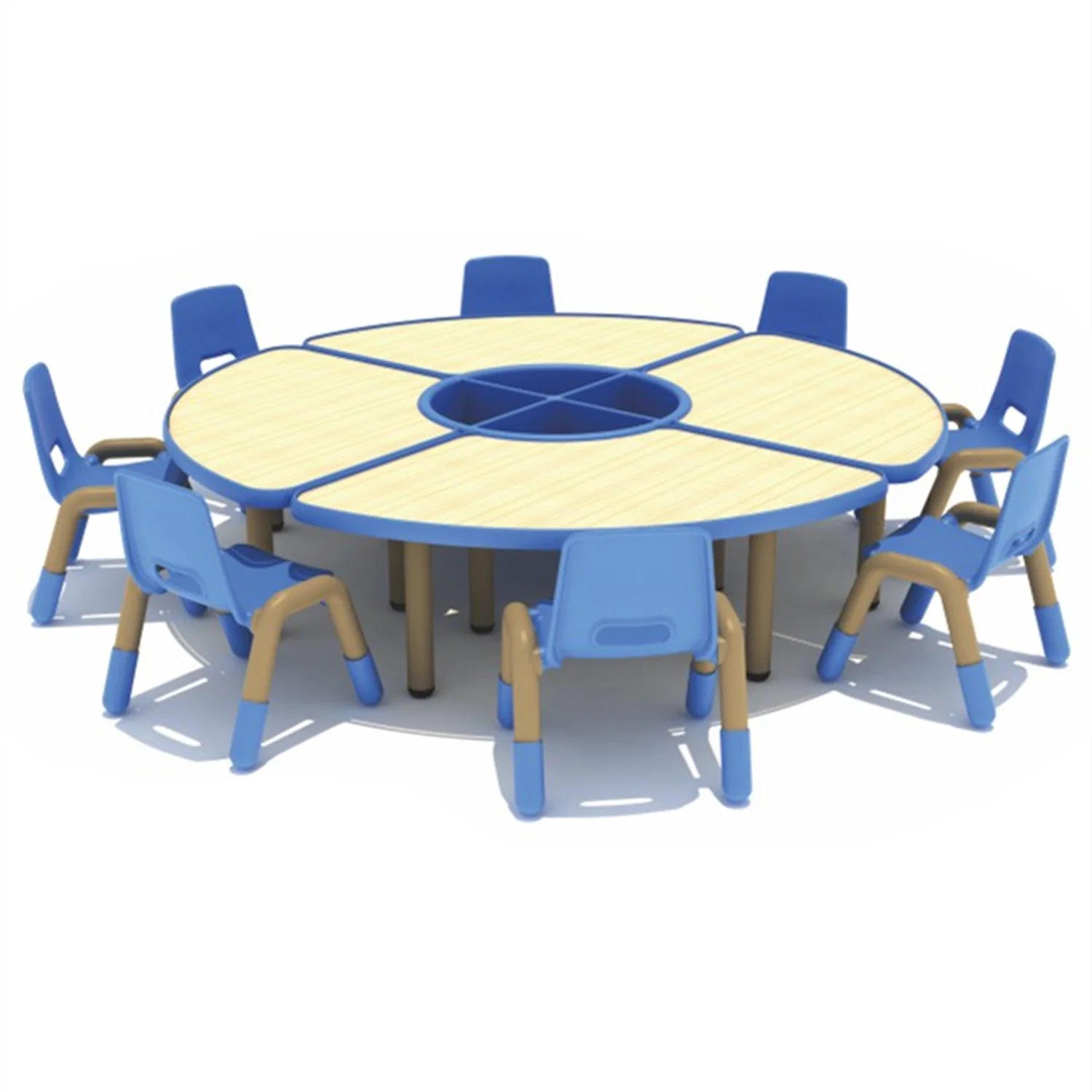 Kindergarten Children Eating Desk Children Plastic Round Table SL12