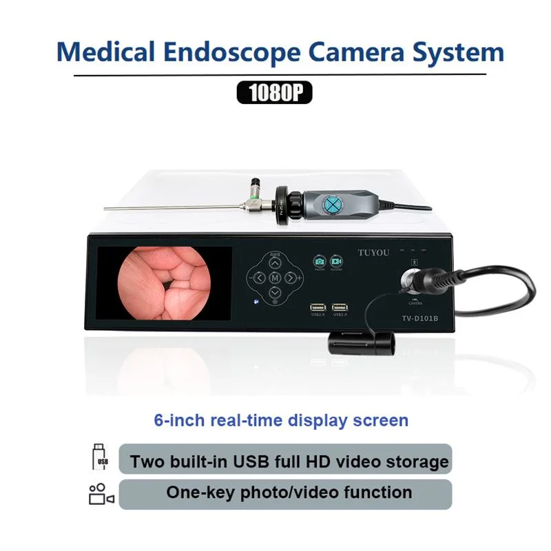 Sistema de videograbadora Full HD con cámara de endoscopio médico