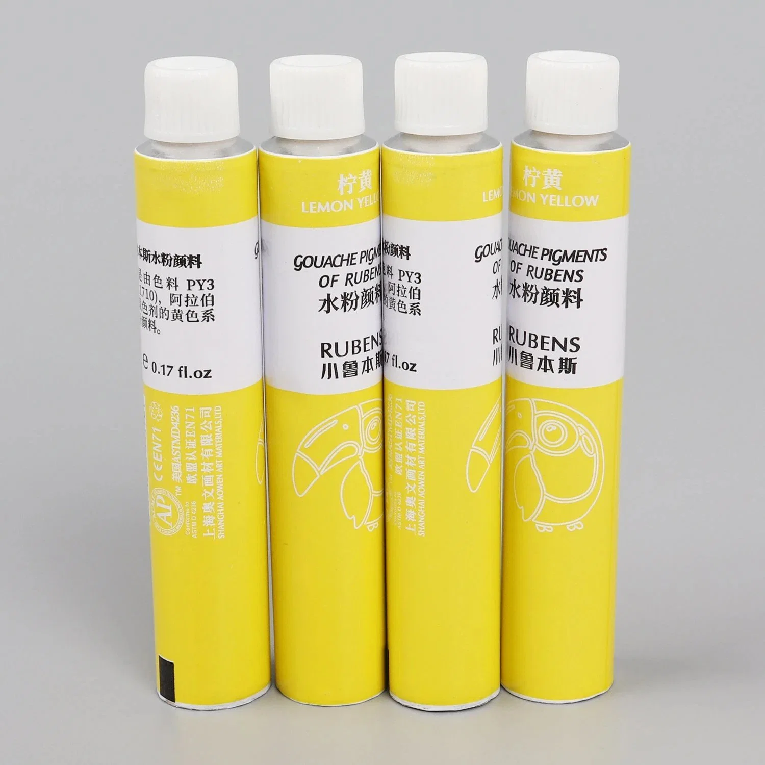 Recyclable Empty Collapsible Aluminum Oil Paint Watercolor Tube Packaging for Pigment