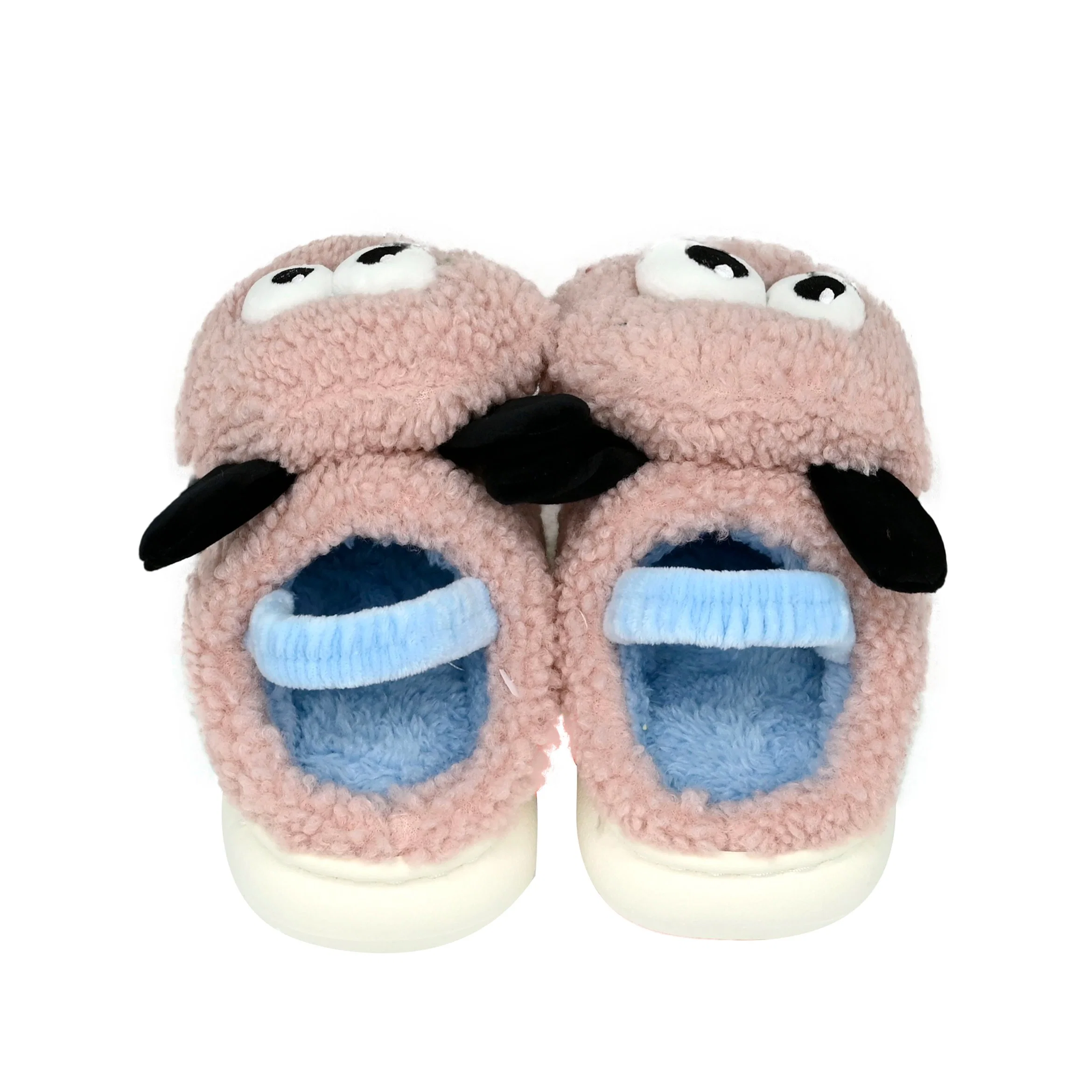 Winter New Home Indoor Warm Non-Slip Lovers Elastic Heel Band Children Slipper