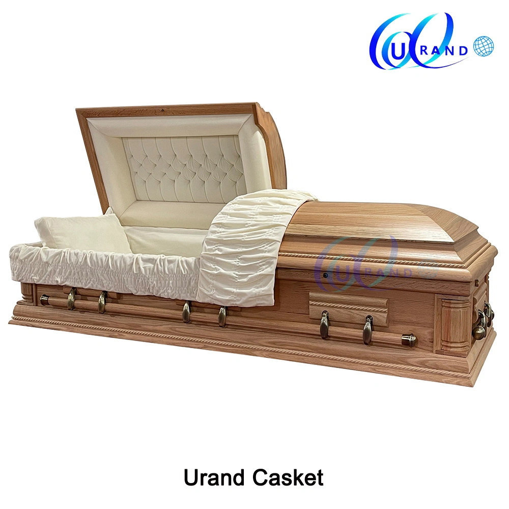 Natral Oak Color Local American Style Made in China Funeral Wooden Casket&Coffin