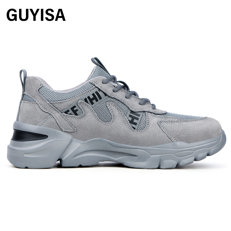 Guyisa Men's Safety Shoes Outdoor Work European Standard Steel Toe Safety Shoes