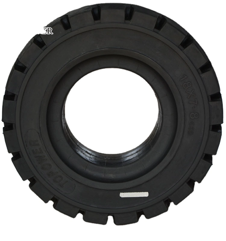 إطار الرافعة الشوكية 18X7-8 مطاط الإطار الصلب Tire18X7-8، صناعي للخدمة الشاقة الإطار