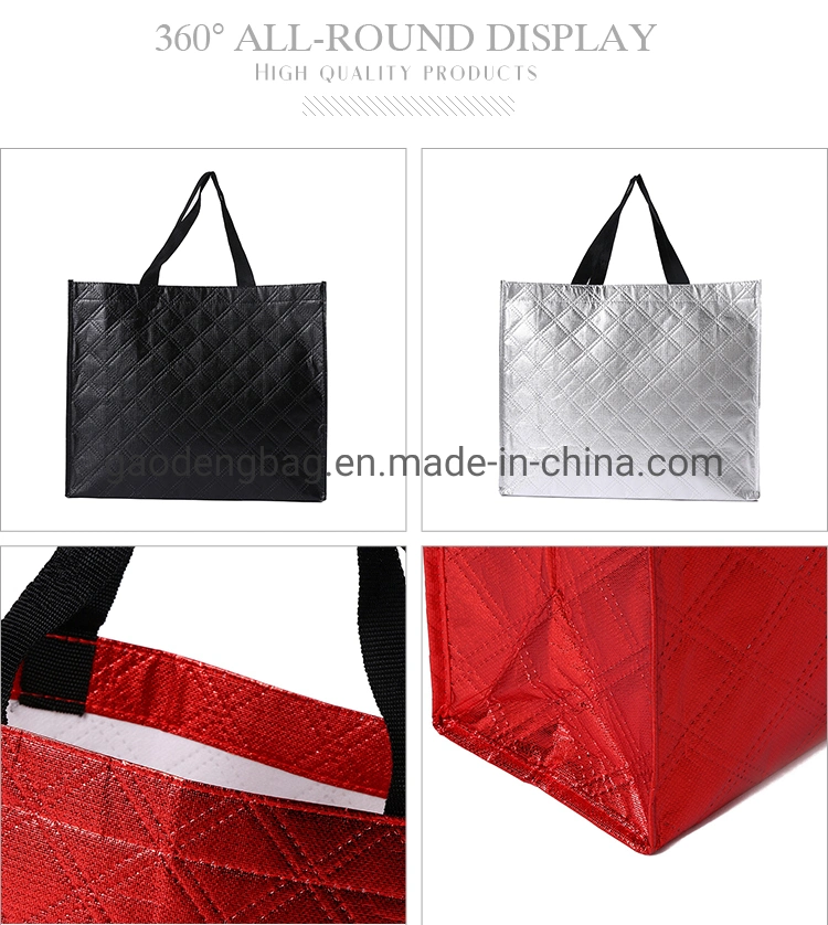 Custom Non Woven RPET Shopping Bag RPET Tote Bag Recycled Beauty RPET Bag